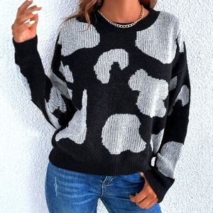 Women's Color-block Drop Shoulder Sweater